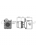 山河電機 ø22-SHD系列 平形/凸頭/兩點式照光按鈕 SHBI-221/222/223/224/225